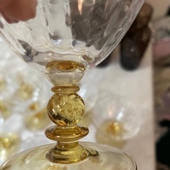 Bryce Brothers Tall Champagne/Sherbert glasses - Picture 2 of 4